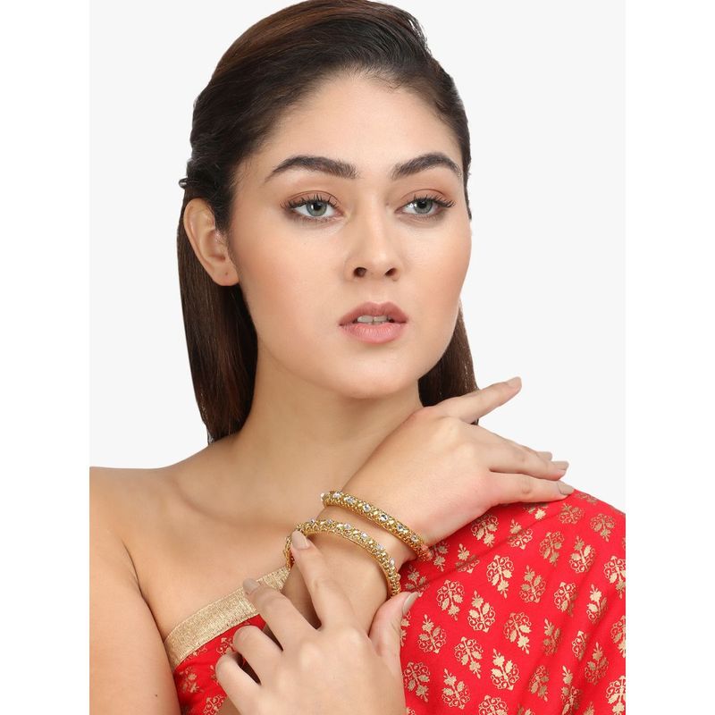 Adwitiya Gold Plated Bangles Beautiful Handcrafted Bangle (2.4)