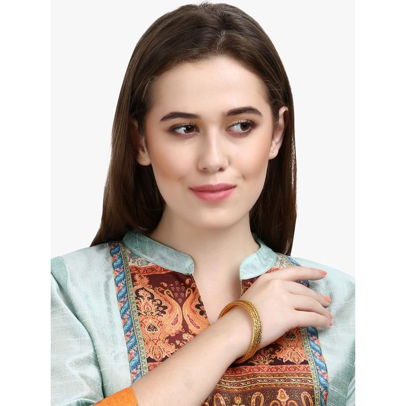 Adwitiya Gold Plated Bangles Beautiful Handcrafted Bangle (2.4)