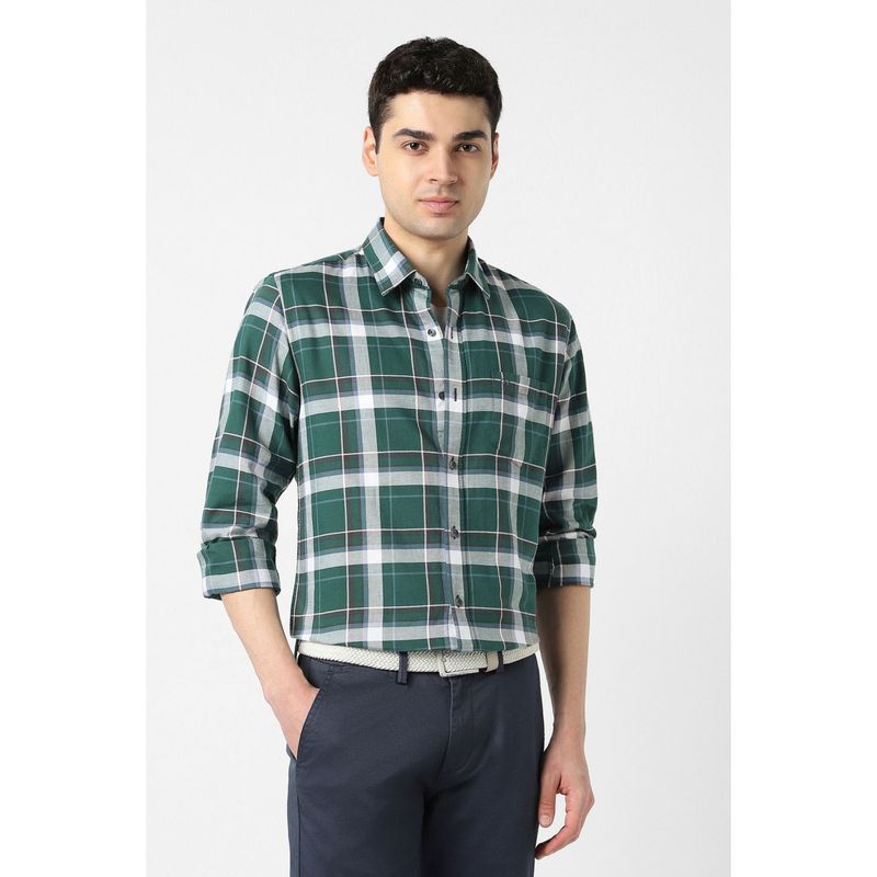 Peter England Multi-Color Cotton Full Sleeves Shirt (38)