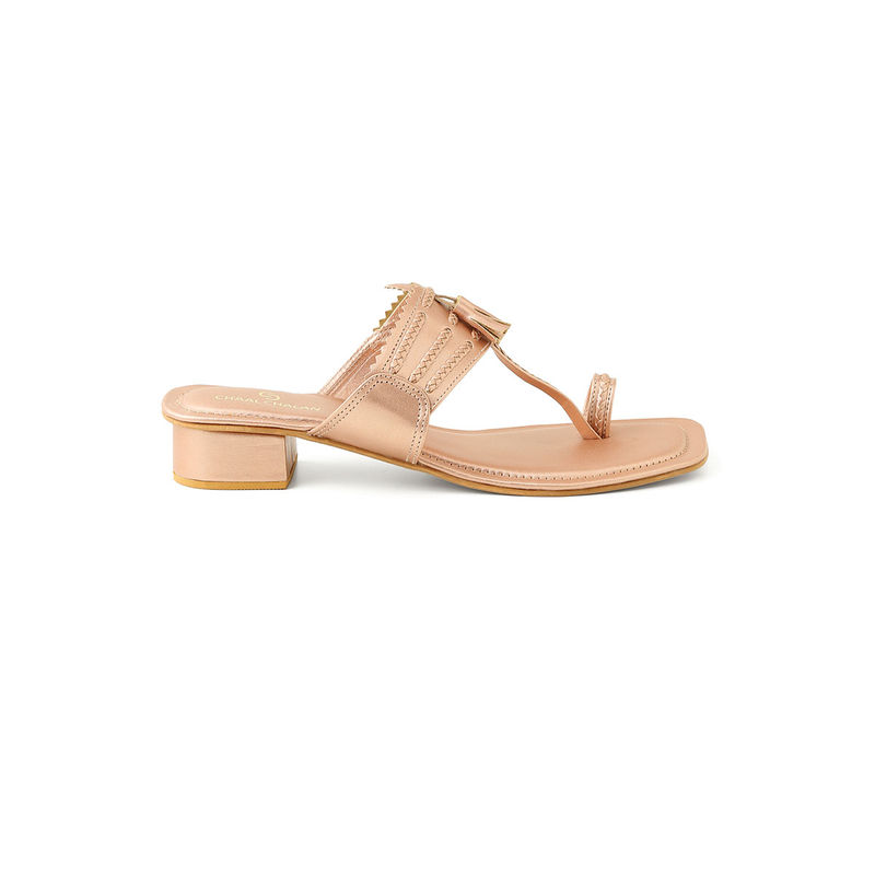 Chaal Chalan Rose Gold Sana Heels (EURO 35)