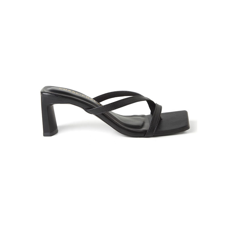 Chaal Chalan Black Amalia Heels (EURO 36)