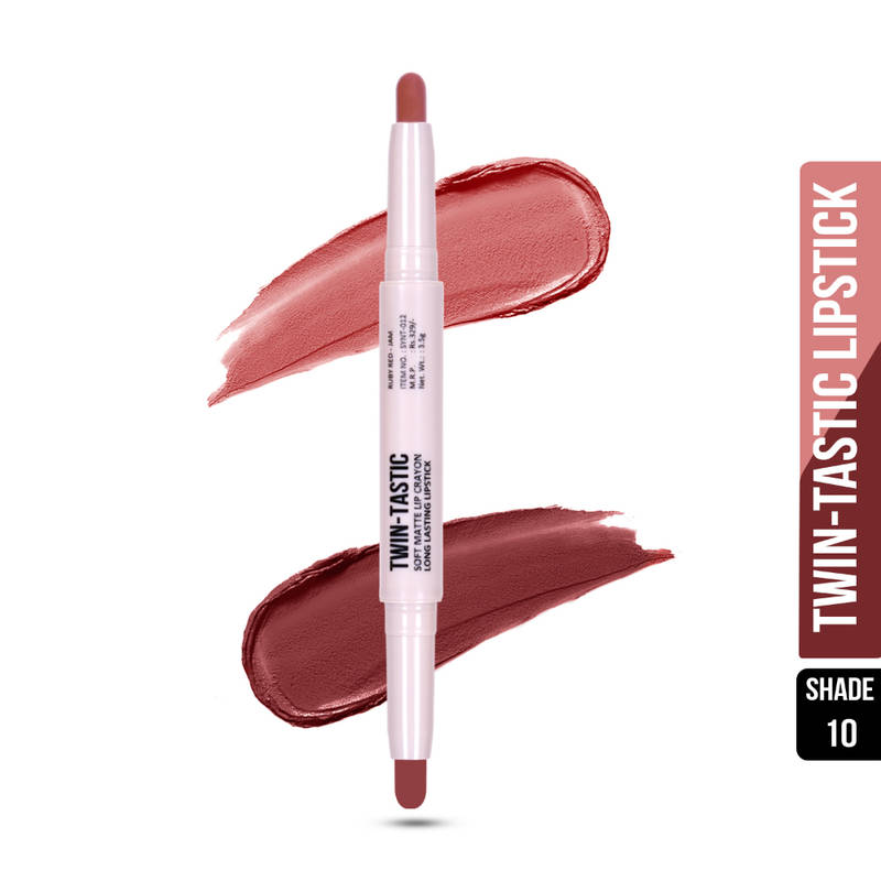 Shryoan 2-in-1 Matte Finish Twin-Tastic Lip Crayon - 10