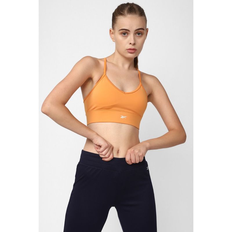 Reebok Womens Id Train Tri Back B Peafuz Sports Bra (S)