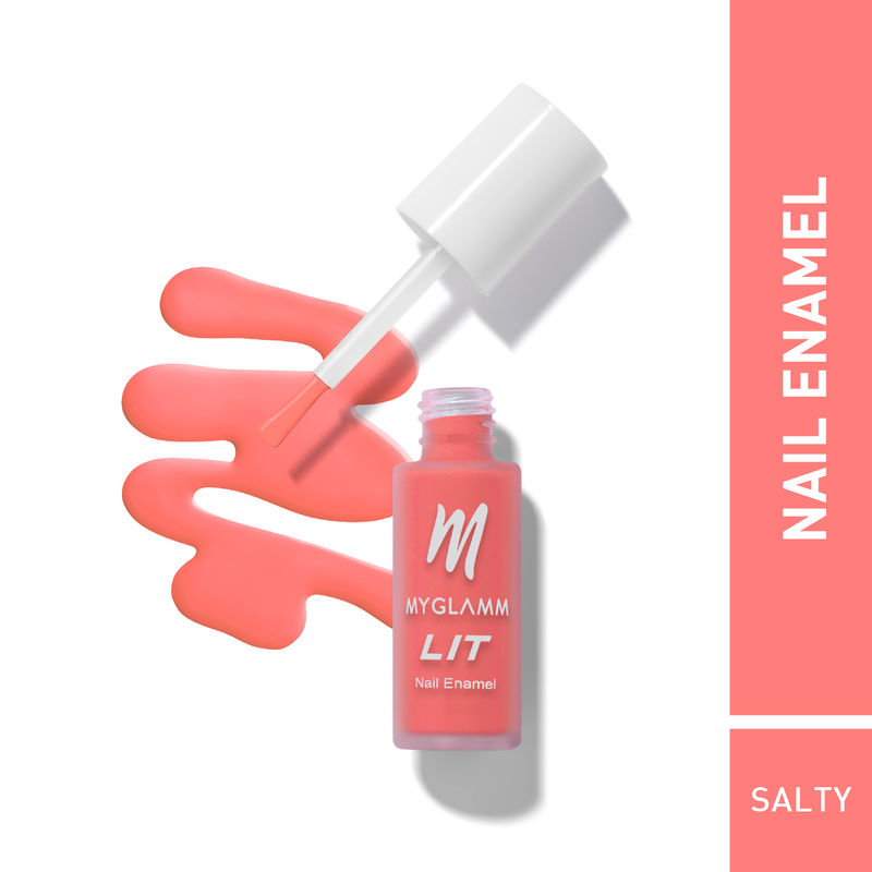 MyGlamm LIT Matte Nail Enamel-Salty
