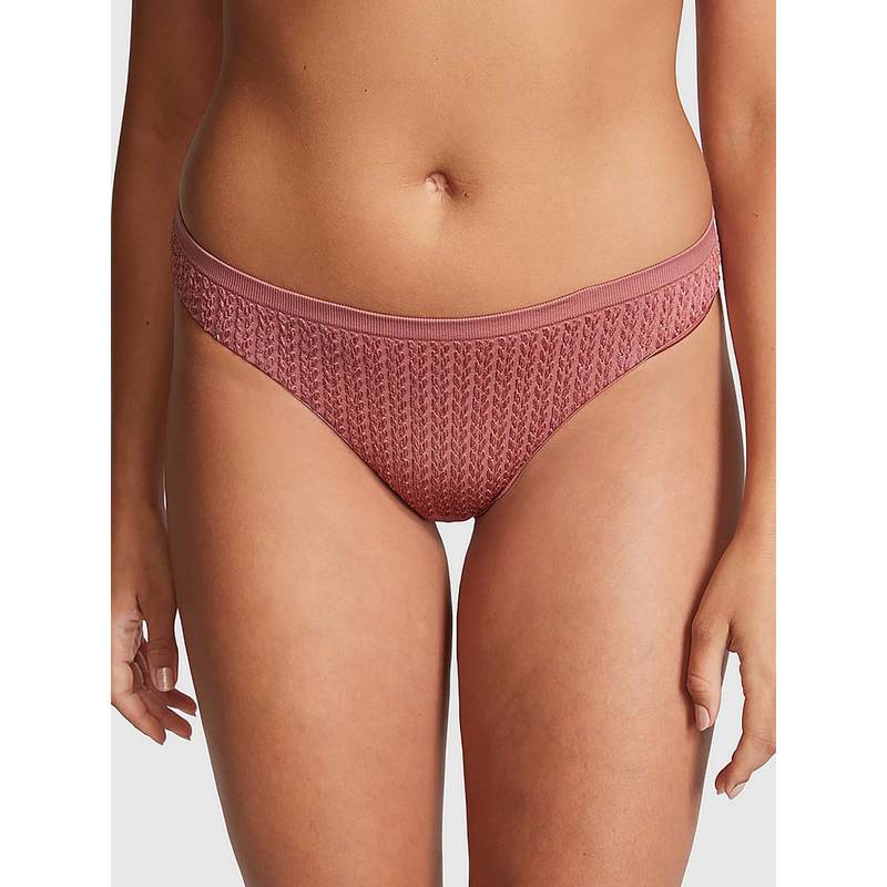 Victoria's Secret PINK Seamless Thong Panty - Pink (XL)