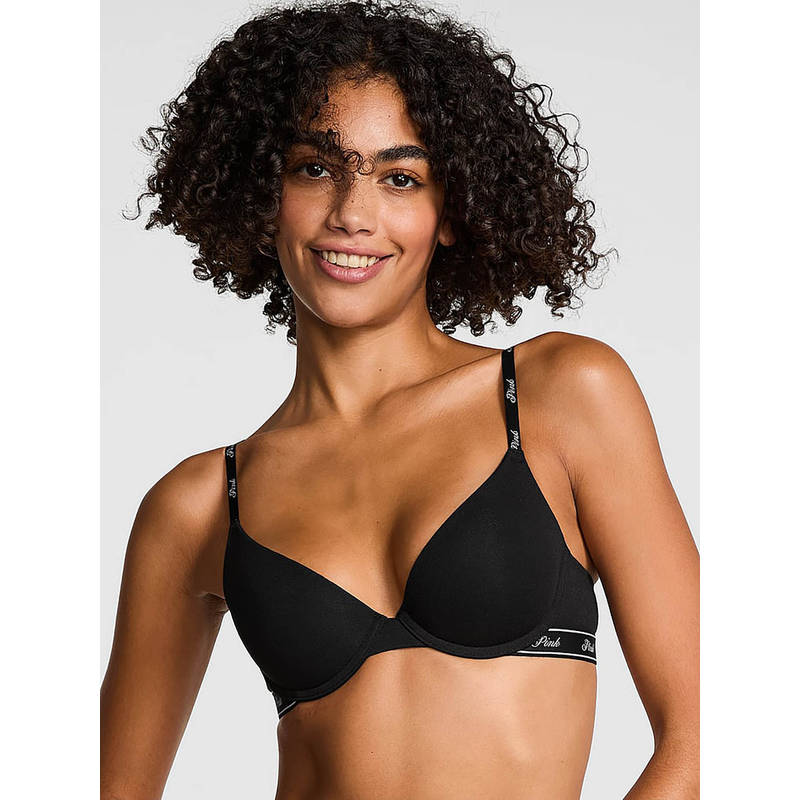 Victoria's Secret Women Black PINK Wear Everywhere Push-Up Bra (38C)