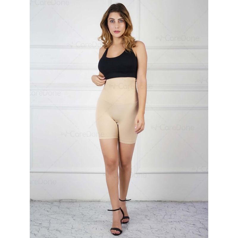 CareDone Women Tummy Control Shapewear High Waist Trainer Thigh Slimmer (2XL)