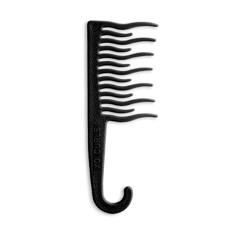 Xo Curls Entwirrungskamm Für Lockiges Haar – Grün, Rutschfester Griff, Aus Recyceltem Plastik