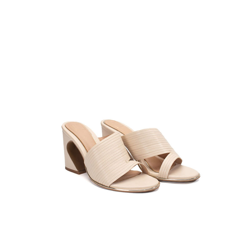 Heel Your Sole KIKO Cream Sandal Heels (EURO 38)
