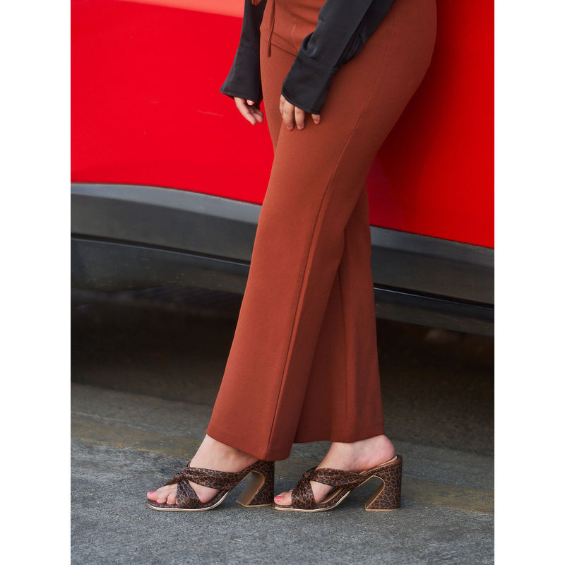 Heel Your Sole LULU Brown Sandal Heels (EURO 37)