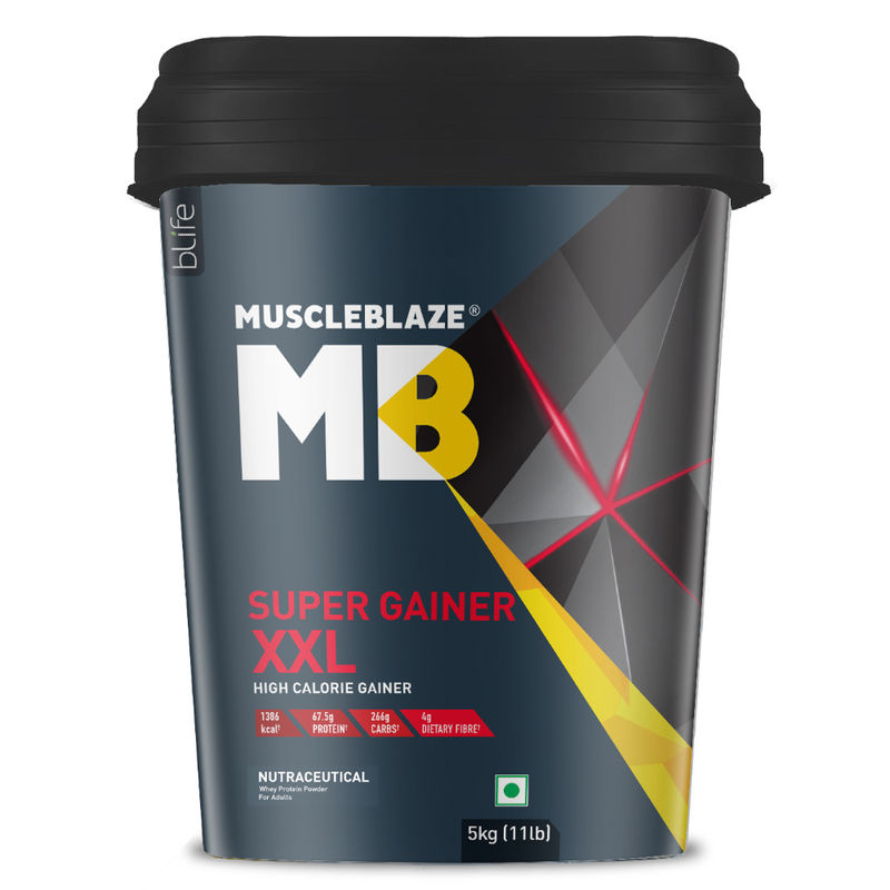 MuscleBlaze Super Gainer XXL - For Muscle Mass Gain - Chocolate