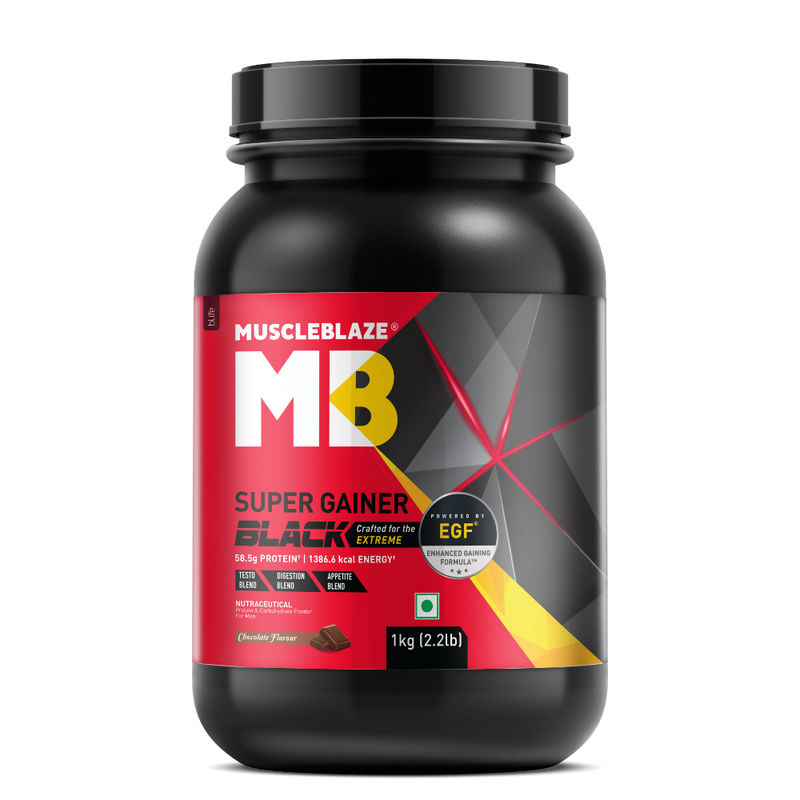 MuscleBlaze Super Gainer Black With EGF (Chocolate)