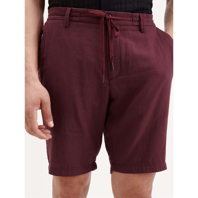 Rare Rabbit Double Layer Solid Drawstring Shorts (30)
