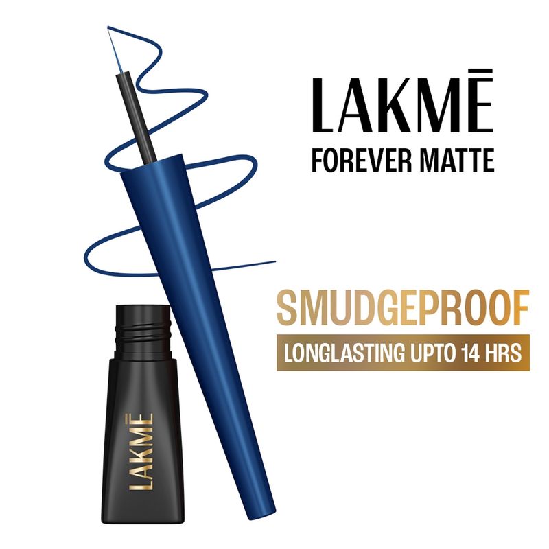 Lakme Forever Matte Liquid Eyeliner - Blue