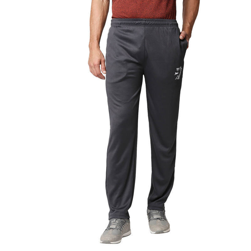 Black Panther Mens Charcoal Trackpants (L)