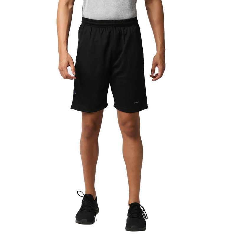 Black Panther Mens Black Long Shorts (L)