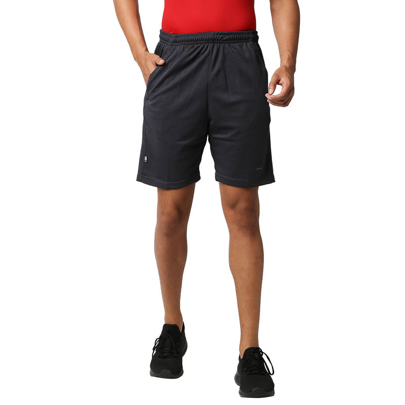 Black Panther Mens Charcoal Long Shorts (L)