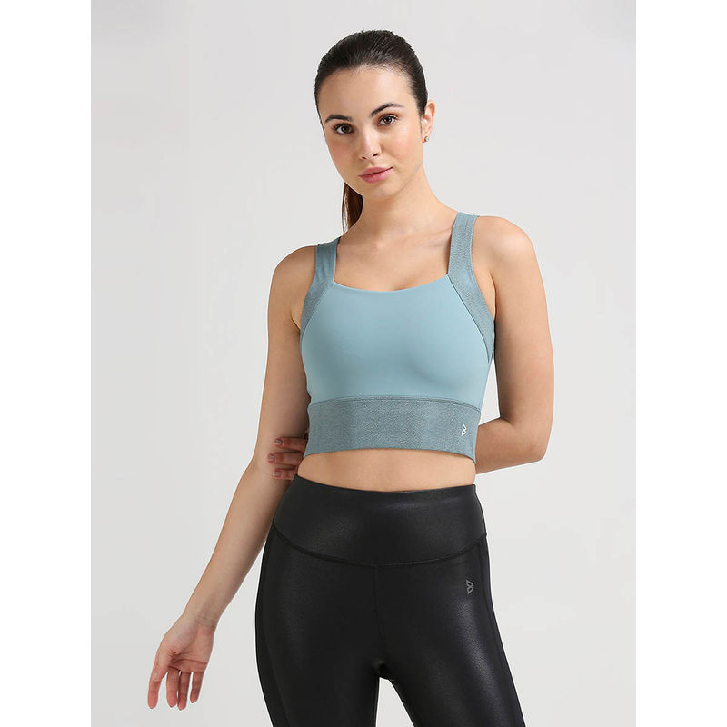 BODD ACTIVE Keep You Balance Teal Yoga Sport Bra (S)
