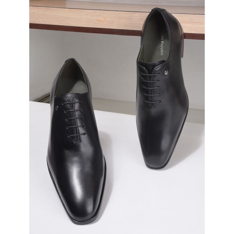 Hush Puppies Men Black Lace-Ups Formal Shoes (UK 9)