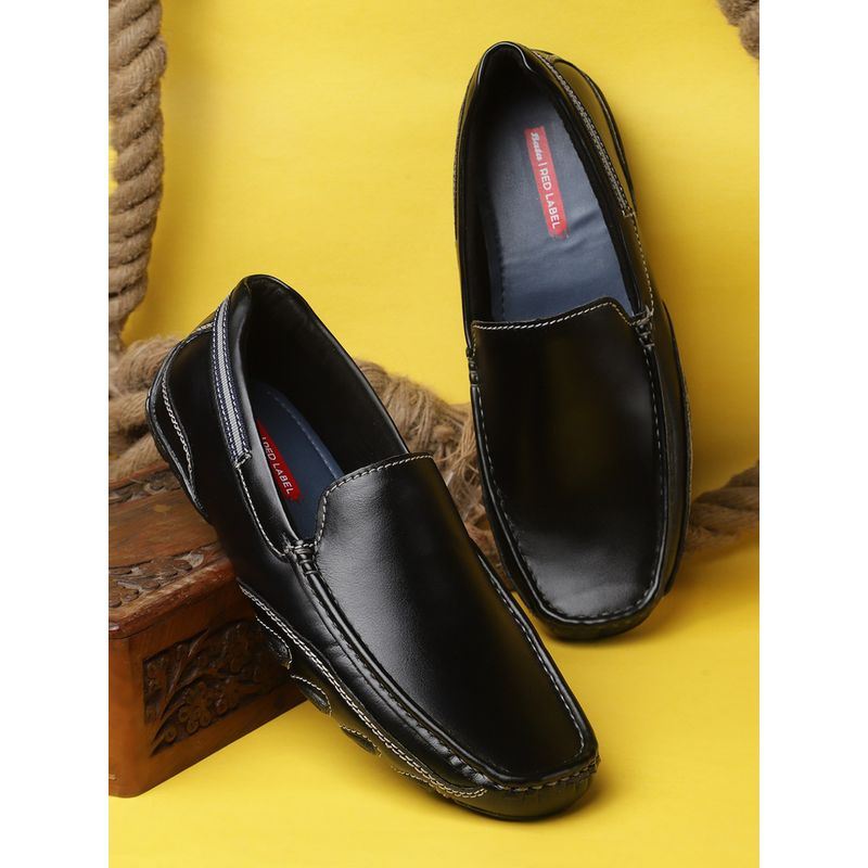 Bata Men Black Slip-On Formal Shoes (UK 7)