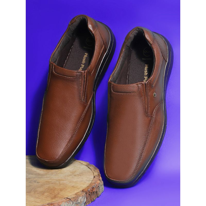 Hush Puppies Men Brown Slip-On Formal Shoes (UK 10)