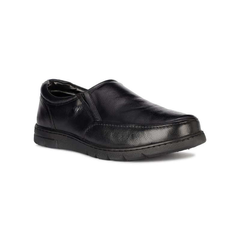 Hush Puppies Men Black Slip-On Formal Shoes (UK 8)
