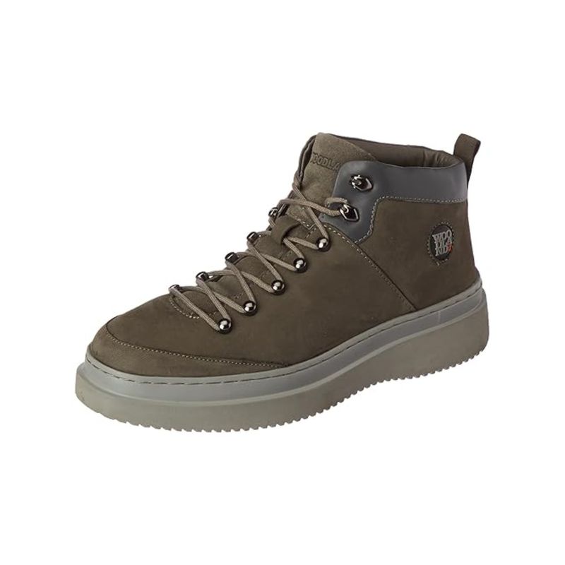 WOODLAND Nubuk Goat Casual Grey Boots For Men (EURO 44)