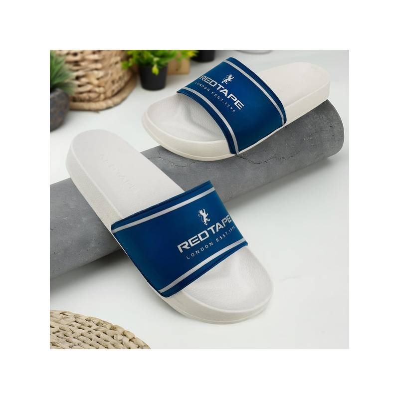 Red Tape Women Navy Blue Eva Comfort Sliders (UK 3)