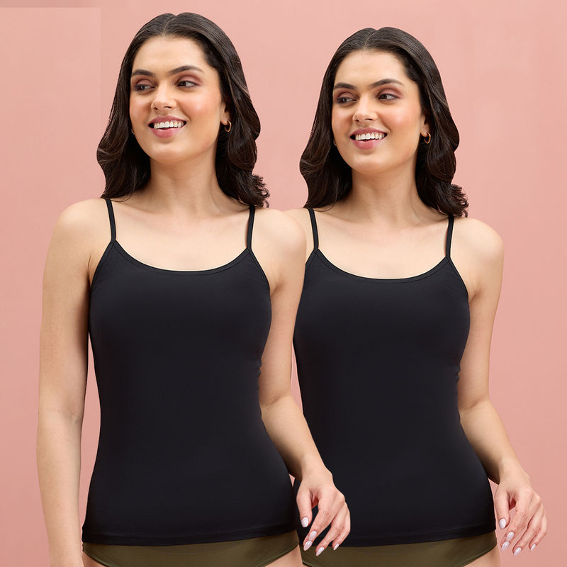 Women Camisole NYC007 Pack of 2 Black (S)