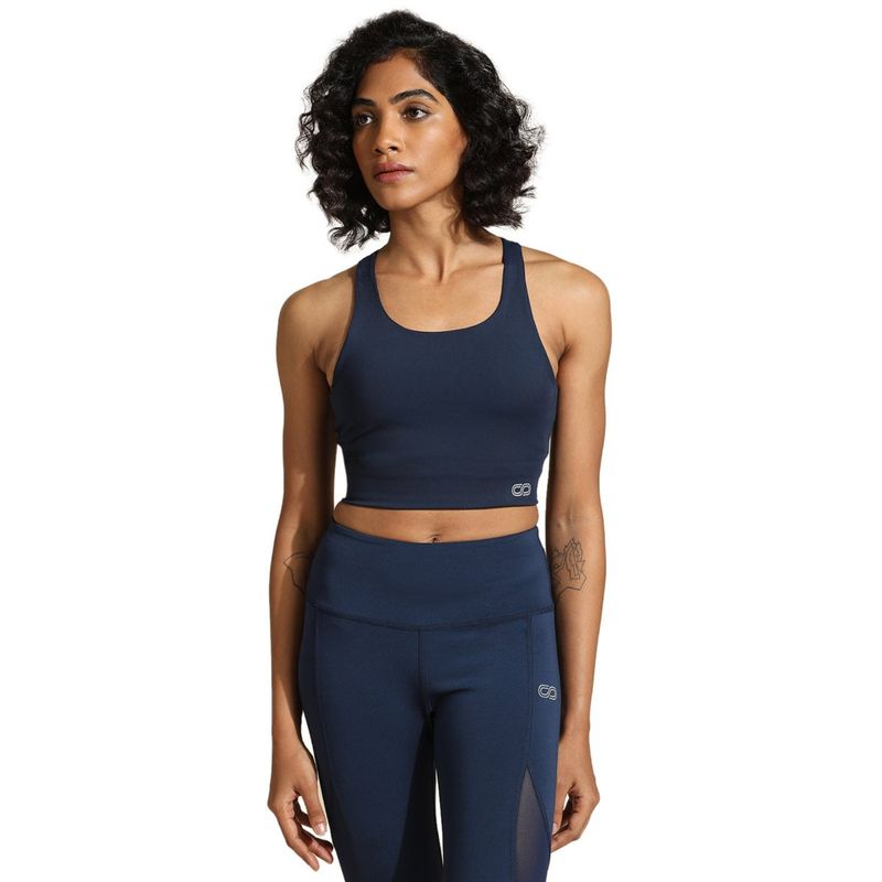 Silvertraq High Impact Action Bra With Clasp Navy (XS)