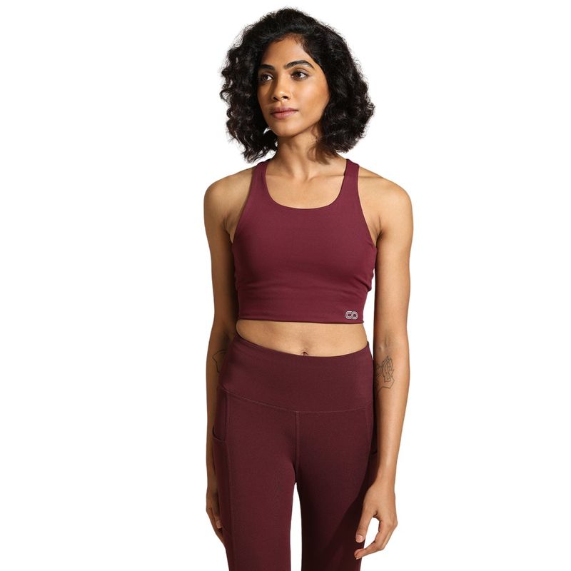 Silvertraq High Impact Action Bra With Clasp Plum (XS)