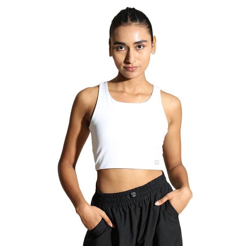 Silvertraq High Impact Action Bra With Clasp White (XS)