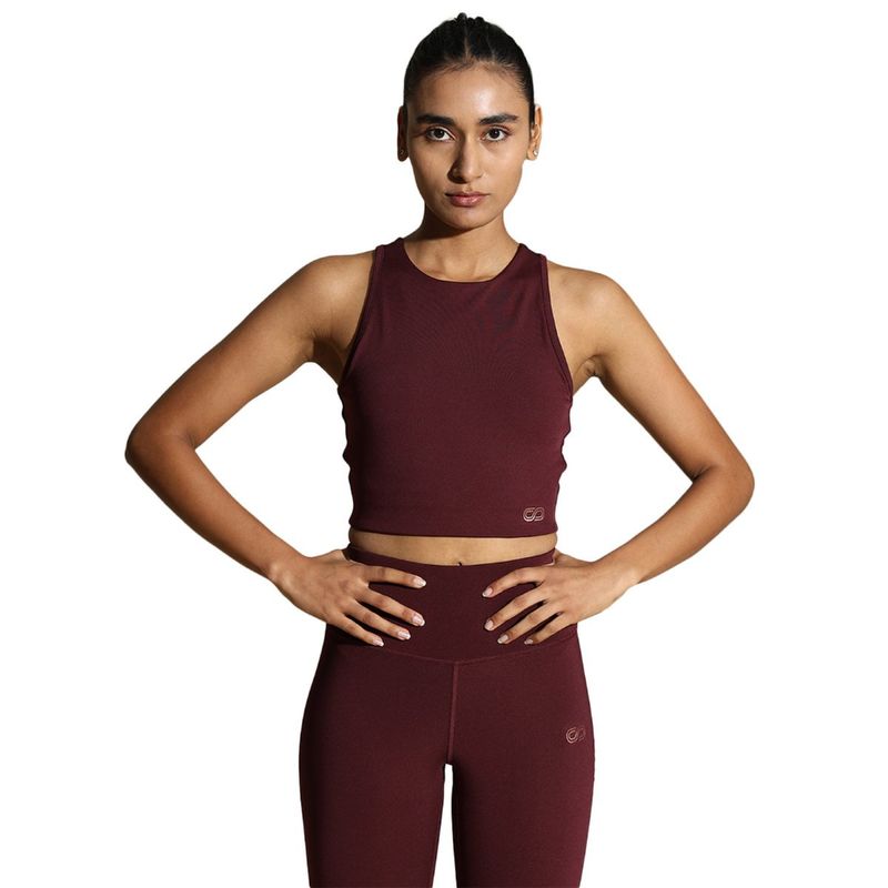 Silvertraq Keyhole Back Bra with Clasp Plum (XL)