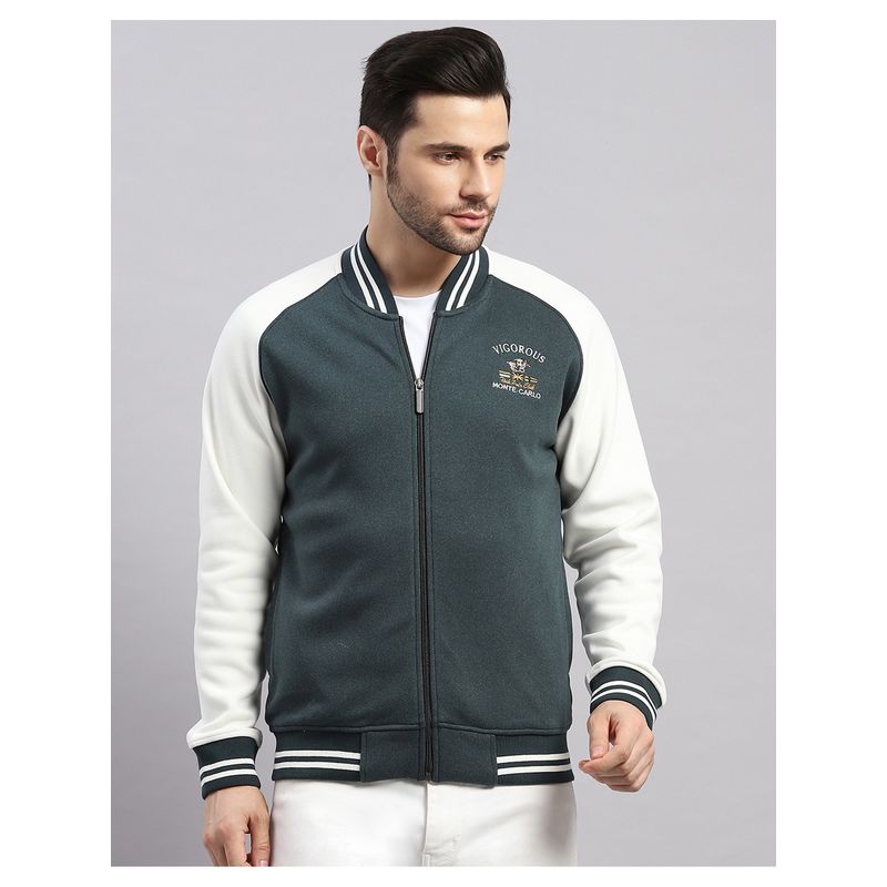 Monte Carlo Men's Regular Fit Winter Green Sweatshirt (M)