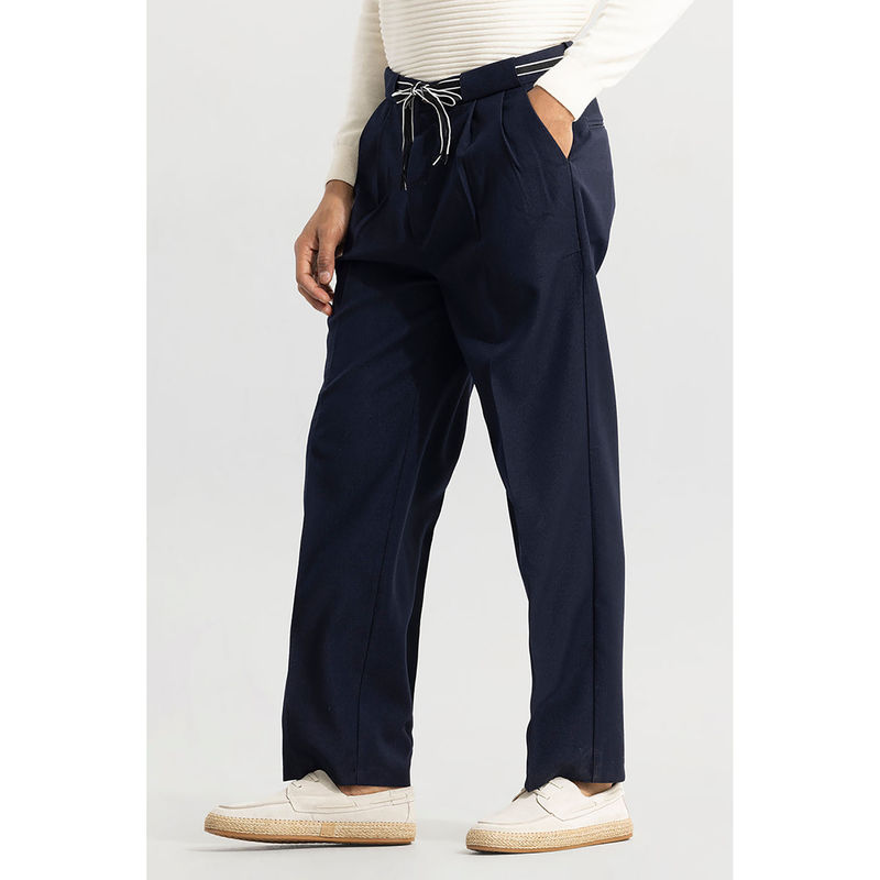 Snitch Haneul Navy Blue Korean Trouser (34)