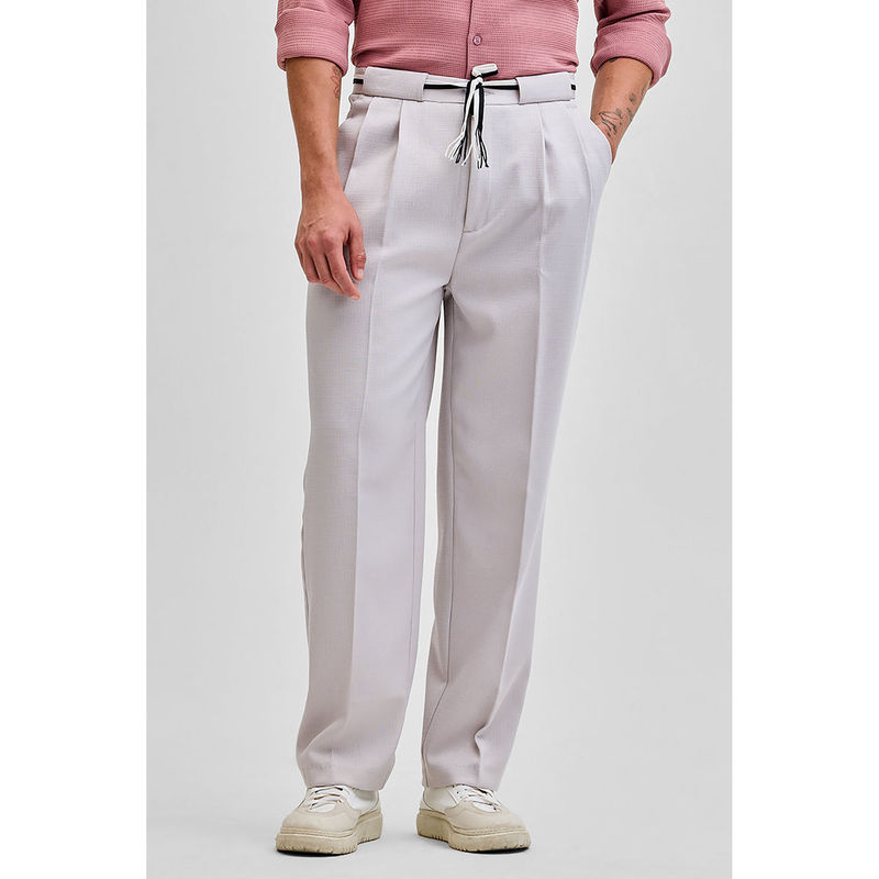 Snitch Off White Korean Relaxed Fit Trouser (34)
