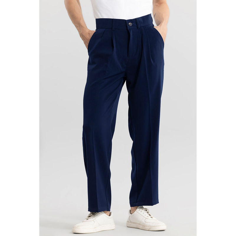 Snitch Seoul Navy Blue Korean Trouser (34)