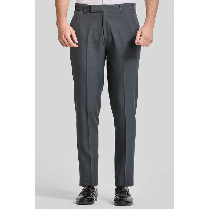 Snitch Grey Stretch Slim Fit Trouser (32)