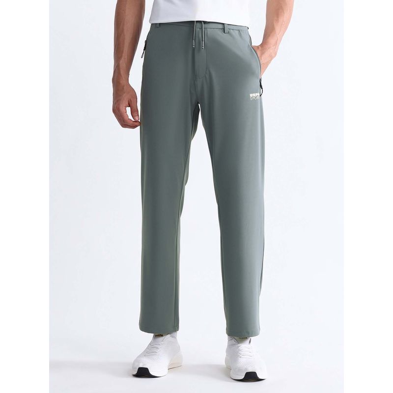 U.S. POLO ASSN. Active Sports Mens Solid Blue Track Pant (3XL)
