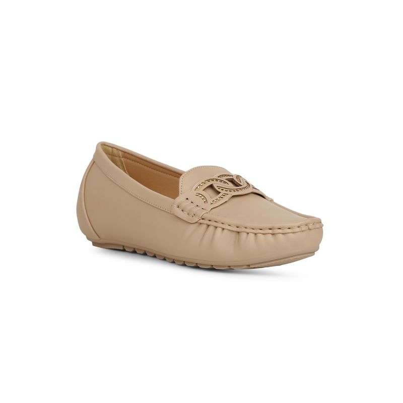 Bata Beige Casual Loafers for Women (UK 3)