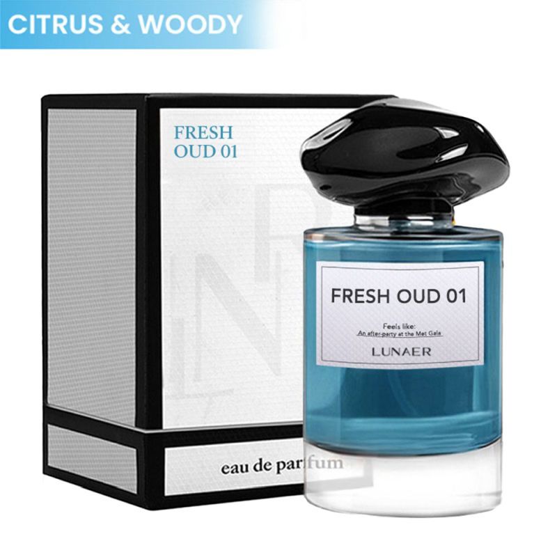 Lunaer Fresh Oud Citrus Woody Perfume With Tobacco & Amber For Men & Women