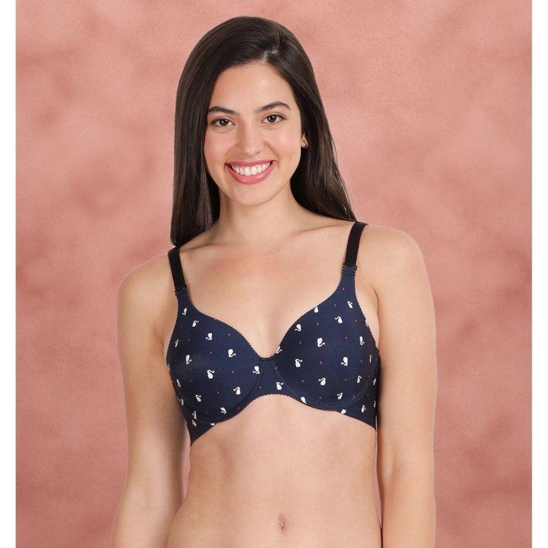 Shyaway HANA Blue Swan Broad Winged Seamless T-Shirt Bra (32B)