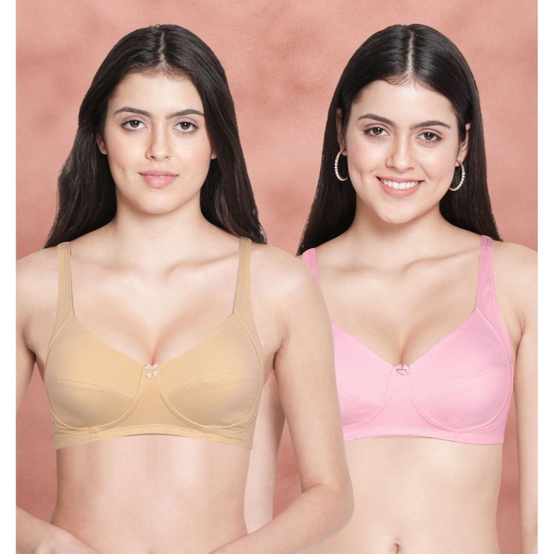 Shyaway Susie By Shyaway Non Padded Everyday Side Support Bra (Pack of 2) (30C)