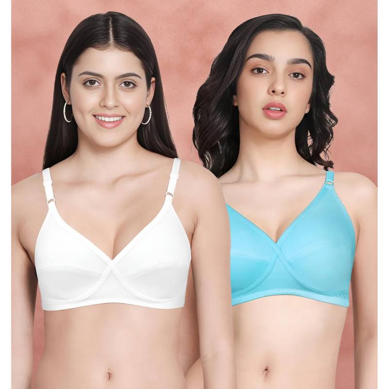 Shyaway Susie By Shyaway X Frame Seamed Wirefree Everyday Bra (Pack of 2) (32B)