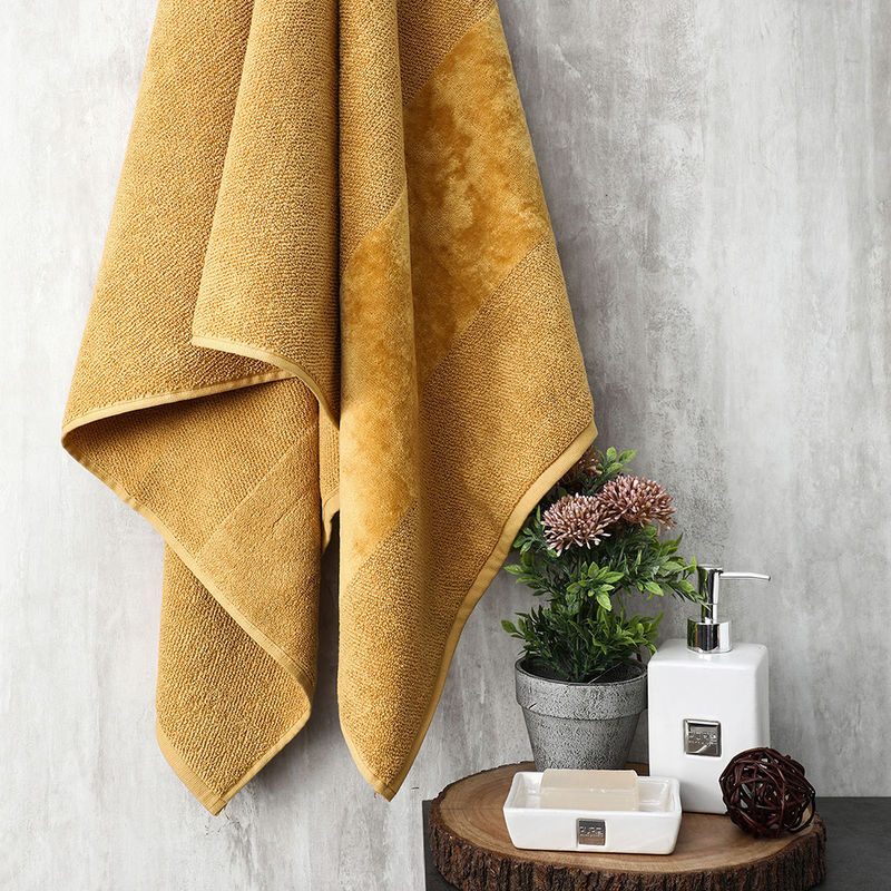 Pure Home + Living Mustard Combed Cotton Bath Towel Buy Pure Home + Living Mustard Combed