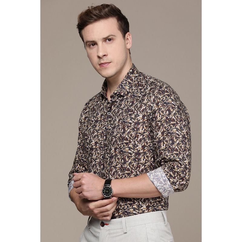 Simon Carter Men Multi-Color Printed Casual Shirt (40)