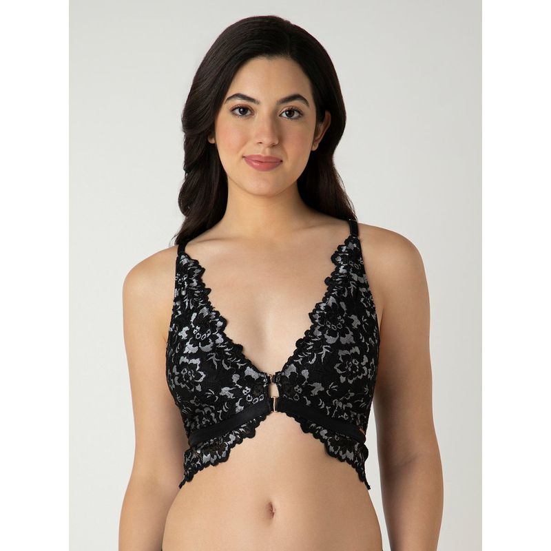 Amante Femme Lace Padded Non-Wired Demi Bra (M)