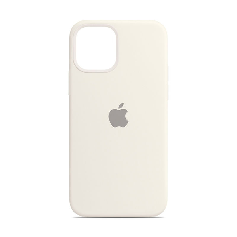 Treemoda White Solid Silicone Apple iPhone 14 Back Case (iPhone 14)