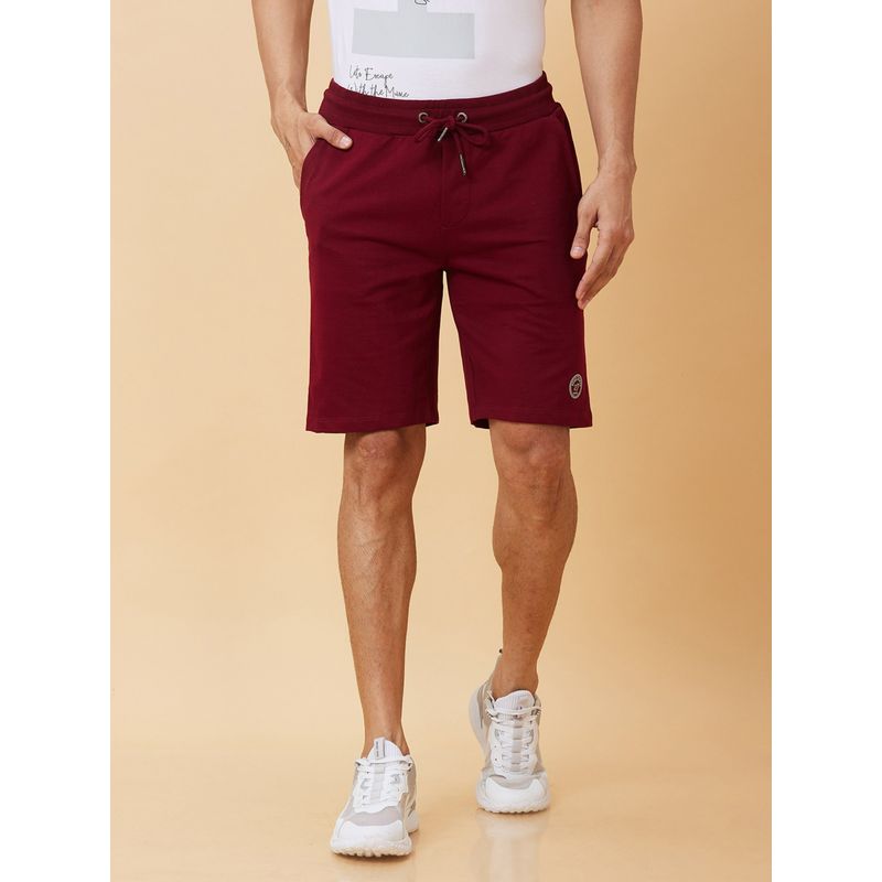 Red Regular Fit Men's Shorts by Being Human Clothing main image 0