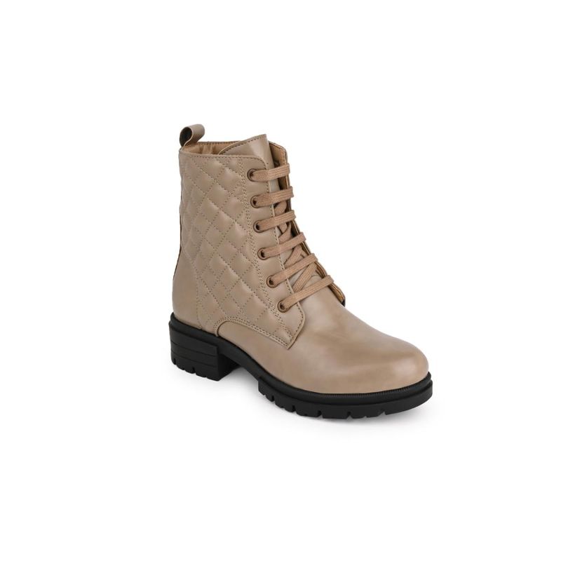 Hydes N Hues HY 227 Fine Leather Casual Beige Boots for Women (EURO 37)